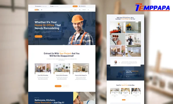 Home Improvement Service Elementor Template