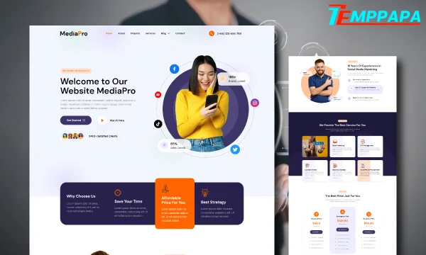 Digital Marketing Agency Elementor Template