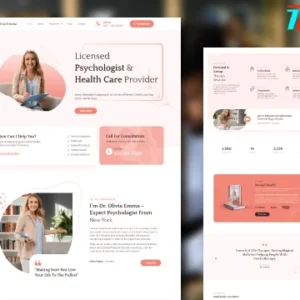 Mental Health & Psychologist Elementor Template
