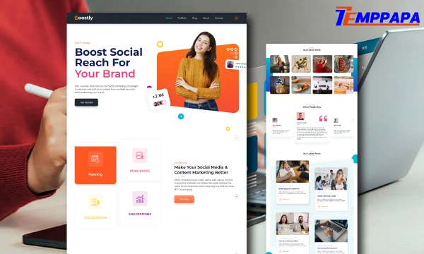 Social Media Agency Elementor Template