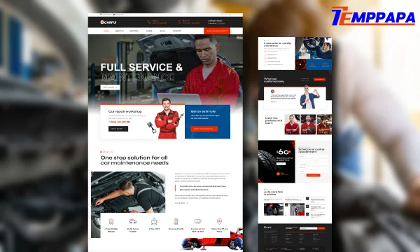 Car Repair & Auto Services Elementor Template