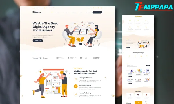 SEO & Digital Marketing Elementor Template
