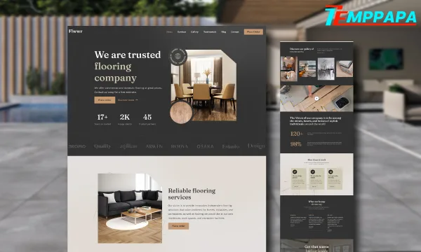 Flooring Paving & Tiling Elementor Template