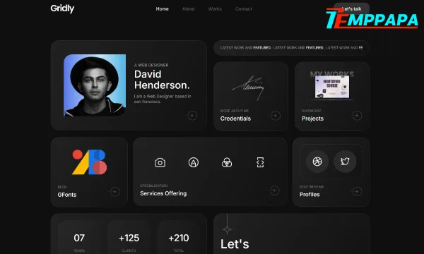 Creative Personal Portfolio tamplate