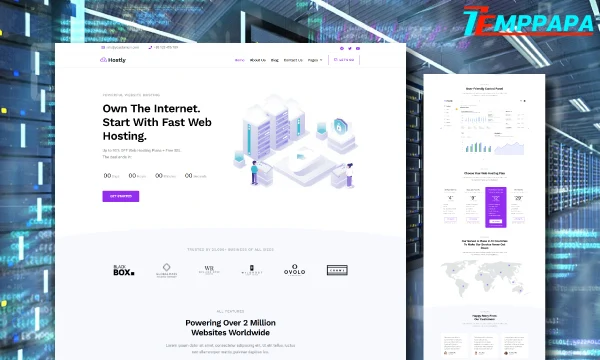 Web Hosting Service Elementor Template