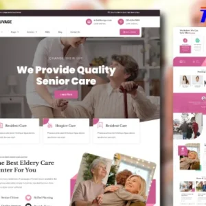 Elderly Home & Senior Care Elementor Template