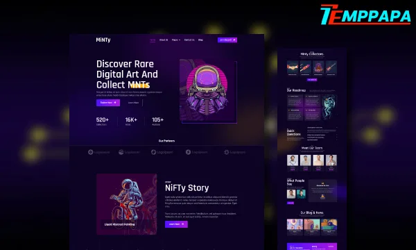 NFT Elementor Template