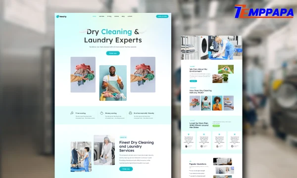 Laundry & Dry Cleaning Elementor Template Kit
