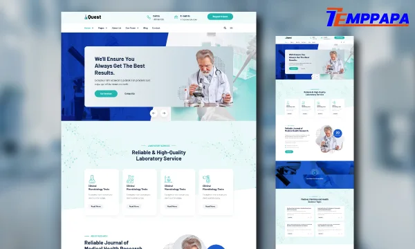 Laboratory & Research Elementor Template