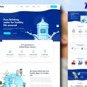 Drinking Water Delivery Elementor Template