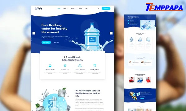 Drinking Water Delivery Elementor Template