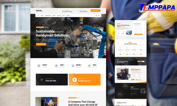 Handyman Services Elementor Template