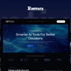 Optivio Dark AI SaaS Website