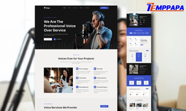 Voice Over Services Elementor Template Kit