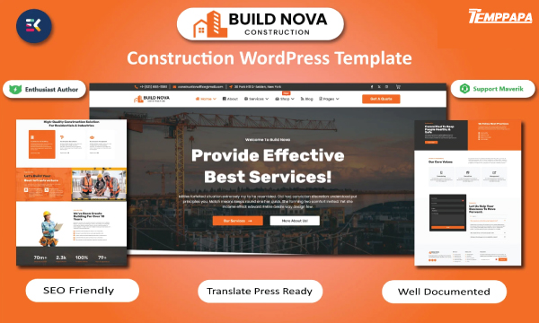 Build Nova Construction Template Kit