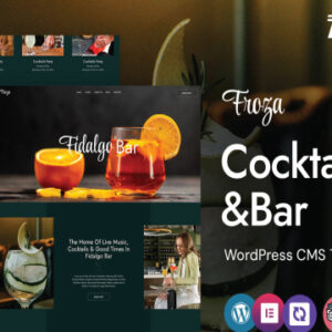 Froza Cocktails & Bar Template Kit