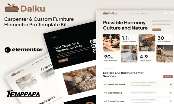 Daiku Carpenter & Furniture Template Kit