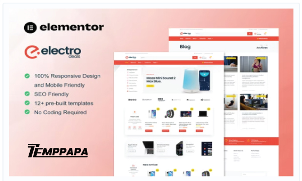 ElectroDeals Electronics Store Template Kit