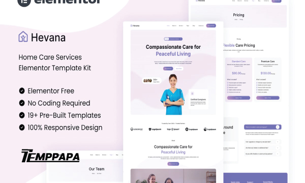 Hevana Home Care Services Template Kit