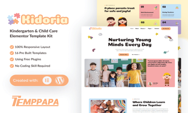 Kidoria Kindergarten & Child Template Kit