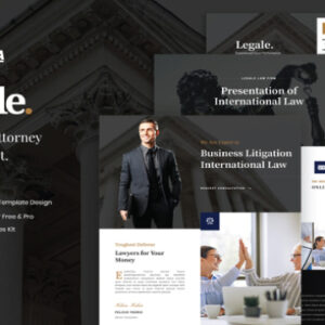 Legale Lawyer & Attorney Elementor Template Kit
