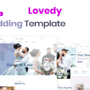 Lovedy Wedding Elementor Template Kit