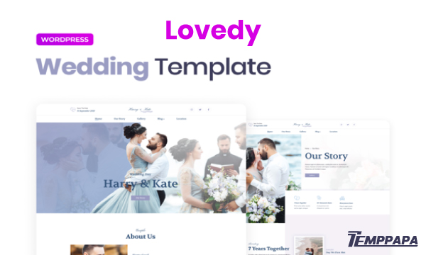 Lovedy Wedding Elementor Template Kit