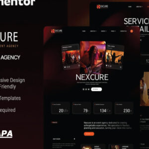 Nexcure Modern Event Template Kit