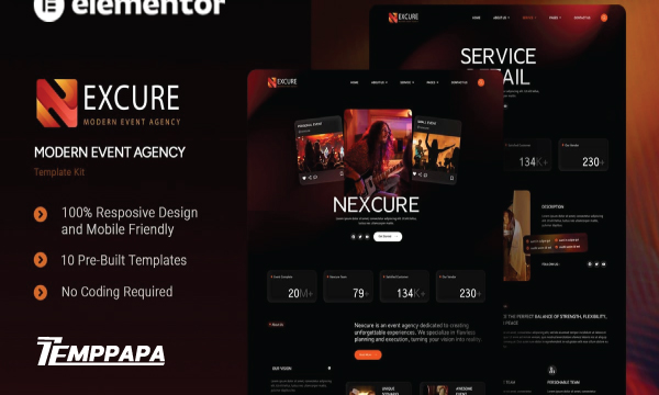 Nexcure Modern Event Template Kit