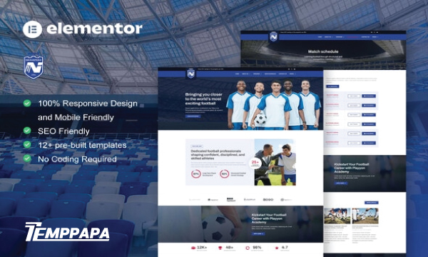 Nexuspeed Football & Sports Template Kit
