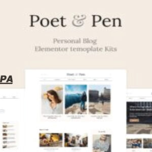 Poet & Pen Elementor Template Kit