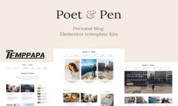Poet & Pen Elementor Template Kit