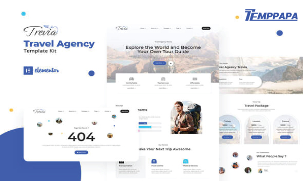 Trevia Travel Agency Template Kit