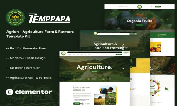 Agrion Elementor Template Kit