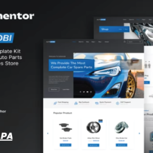 Automobi Auto Parts & Accessories Template Kit