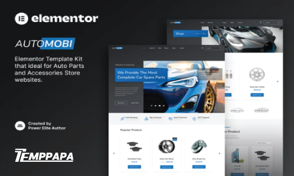 Automobi Auto Parts & Accessories Template Kit