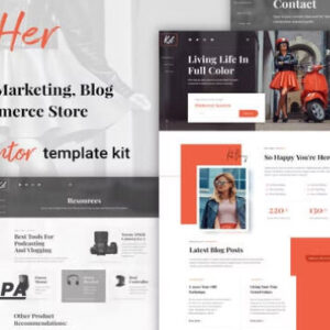 BlogHer Elementor Template Kit