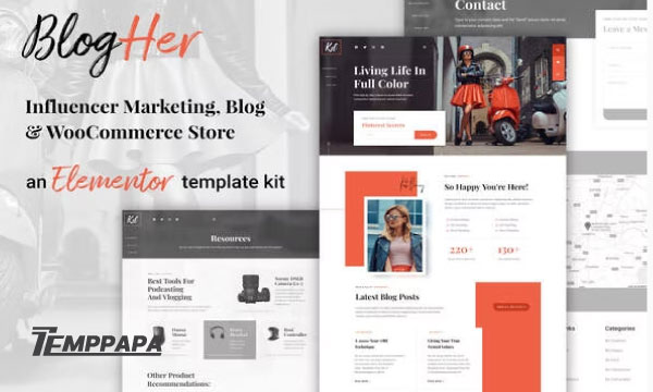 BlogHer Elementor Template Kit