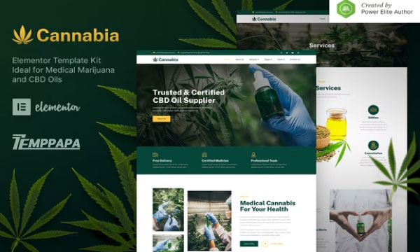 Cannabia Elementor Template Kit