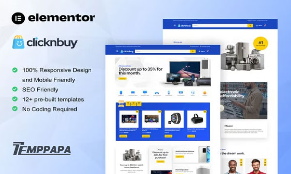 Clicknbuy Elementor Template Kit