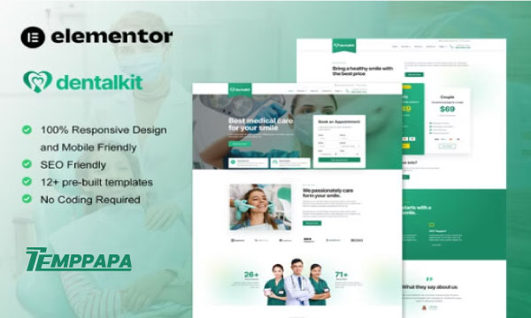 DentalKit Elementor Template Kit
