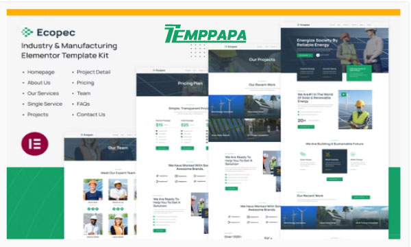Ecopec Elementor Template Kit