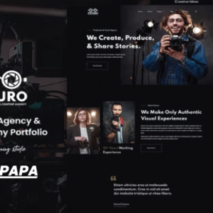 Foturo Photography Portfolio Template Kit