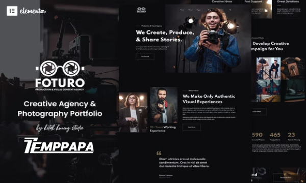 Foturo Photography Portfolio Template Kit