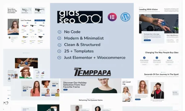 Glasseo Elementor Template Kit