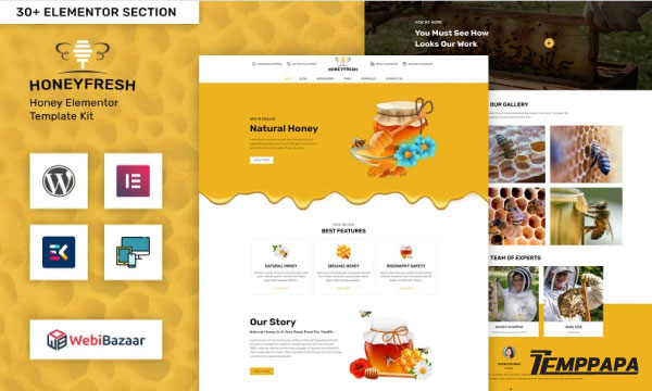 HoneyFresh Elementor Template Kit