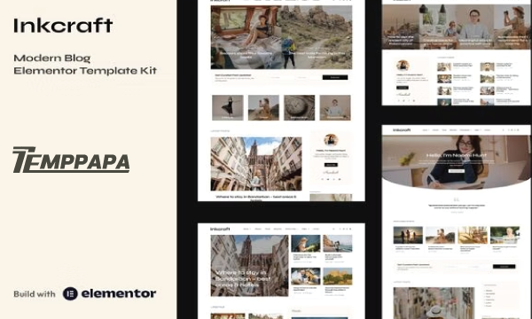 Inkcraft Modern Blog Template Kit