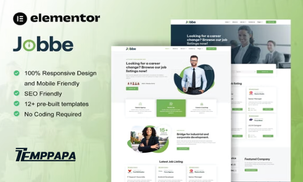Jobbe Job Board & Recruitment Template Kit