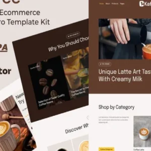 Kaffee Elementor Pro Template Kit