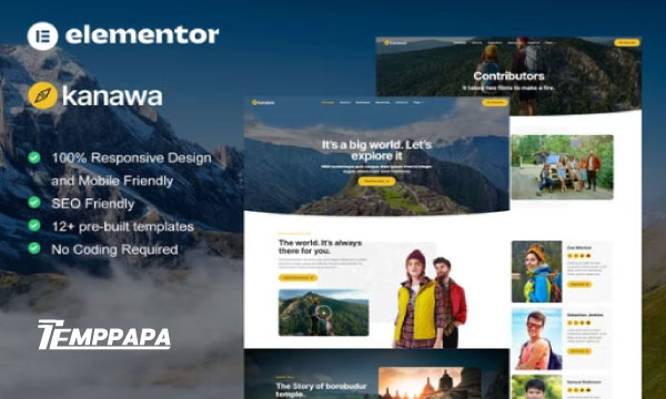 Kanawa Elementor Template Kit